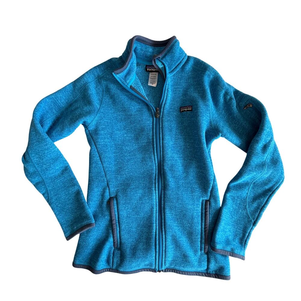 Patagonia Women's Better Sweater Fleece Full Zip blue teal jacket xs full zip